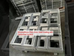 30mmx30mm Pitch 3mm Steel Grating with Galvanized Surface