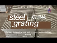 Machine Pressure Welding Non Slip Grating In Stainless Steel Texture For Slip-Resistant Flooring