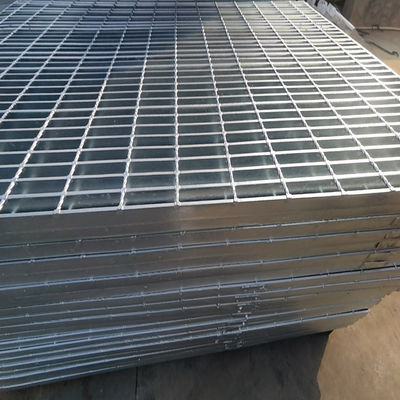 Stair Platform Floor Anti Slip Serrated Bar Grating Hot Dipped Galvanized