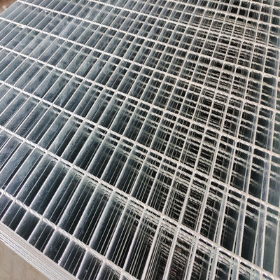 Serrated Bar 50*5 Stainless Steel Mesh Flooring , Welded Steel Bar Grate