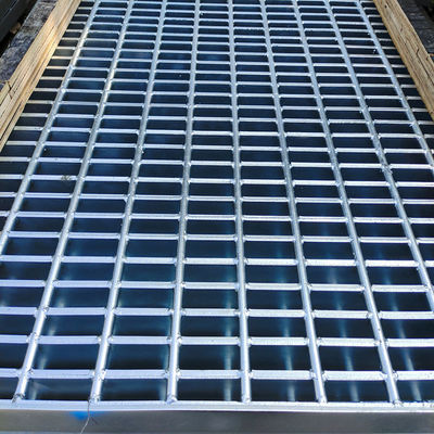 Hot Dip Galvanized Steel Driveway Grating Heavy Duty Metal Bearing Rebar 10mm Thickness