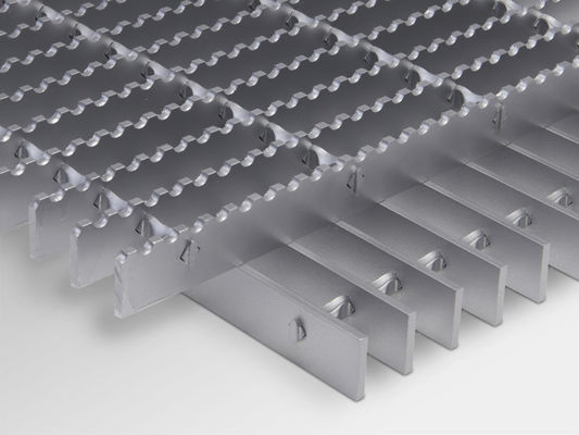 Expanded Steel 19w4 serrated grating Mesh For Architectural Facades