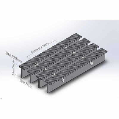 Expanded Steel 19w4 serrated grating Mesh For Architectural Facades