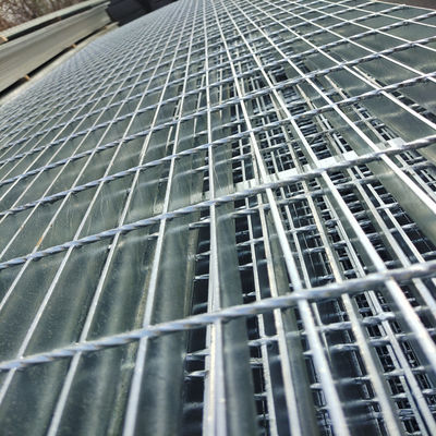 3mm Cross Bar Hot Dipped Smooth Surface Steel Grating For Building