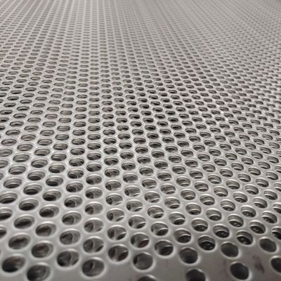 Anti Slip Round Square Metal Perforated Panel Customized Shape Height For Optimal Safety
