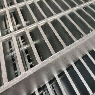 Press Welded Non Slip Heavy Steel Grating Heavy Duty Corten Steel Grating With Rectangular Bar