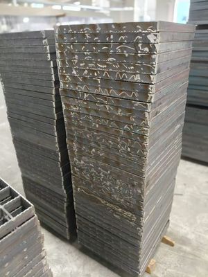 Stainless Steel Texture Serrated Industrial Steel Grating with Serrated Bearing Bar
