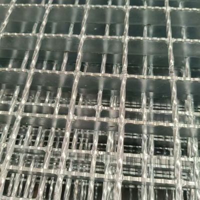 Steel forged into a durable, high temperature resistant silver steel grating