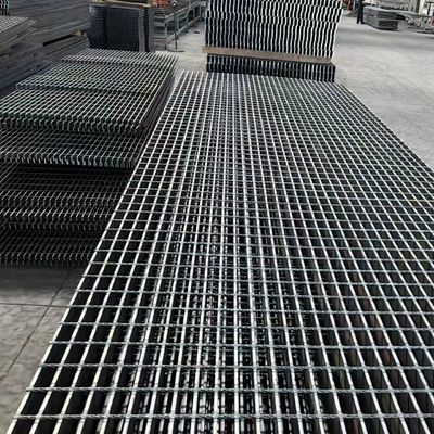Machine Pressure Welded Industrial Steel Floor Grating With Smooth Bright Surface