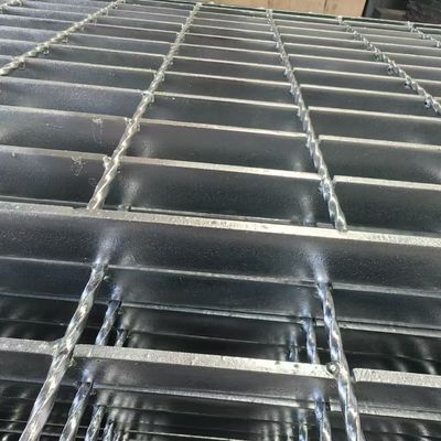 Machine Pressure Welded Industrial Steel Floor Grating With Smooth Bright Surface