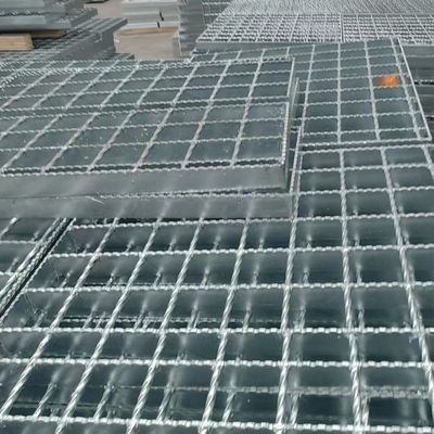 3mm Cross Bar Bright On Surface Industrial Steel Decking Grating