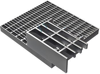 30mm Heavy Duty Anti skid Hot Dip Galvanized T Bar Industrial Steel Security Grating