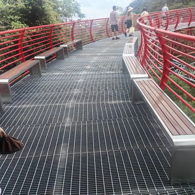 Low Maintenance Anti Slip Grating for Outdoor / Indoor Flooring