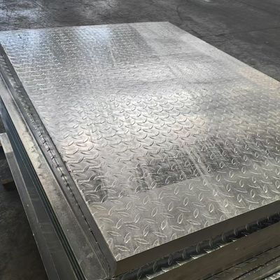 30mm Pitch Stainless Steel Flat Steel Grating With Galvanized Surface Aluminium Checkered Plates