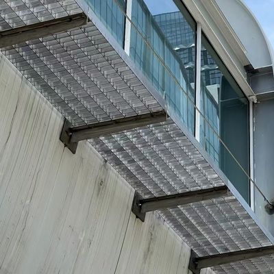 Machine Pressure Welded 3mm Cross Bar Industrial Steel Floor Decking Grating