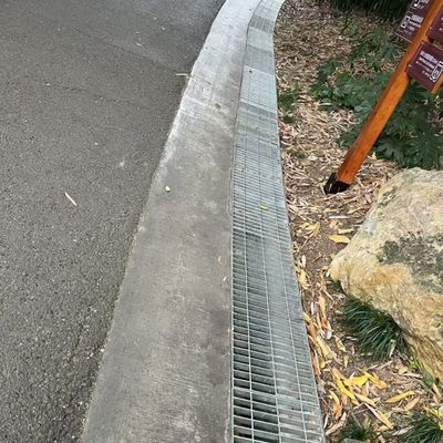 welded commercial Flat Bar Steel Grating With 30mm Bearing Bar Spacing