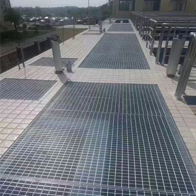 Bright Surface Industrial Steel Grating Anti Rust Stainless