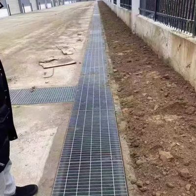 5mm Lightweight Aluminum Open Bar Grating With 1 Inch Bar Spacing And Anodized Surface