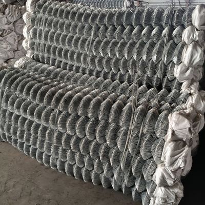 Galvanized Chain Link Fence Powder Coated Finish Varying Post Length for Durable Protection