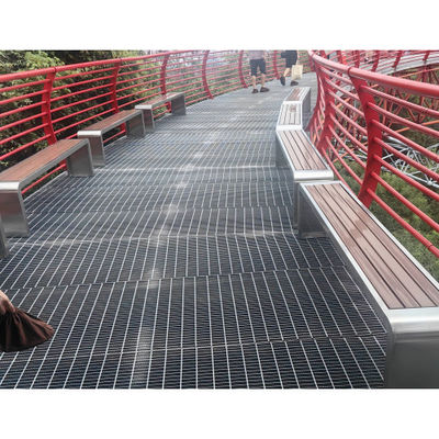 Smooth Surface Industrial Steel Grating Flat Bar Type Durable Stainless Steel Texture