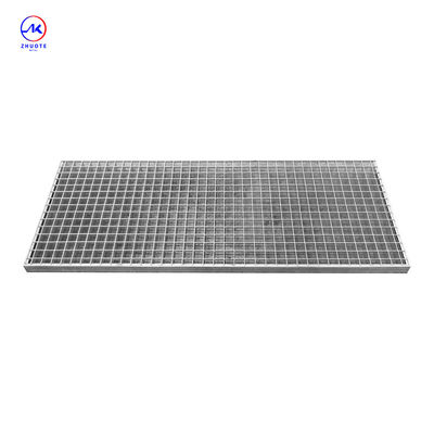 3mm Cross Bar Thickness Industrial Steel Grating Since 1990 Stainless Steel Texture For Industrial