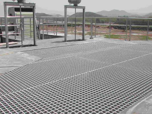 6mm Cross Bar Size Industrial Steel Grating Good Ventilation Twist Steel Raw Materials