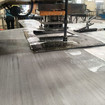1 4 Thick 10*10mm Hole Perforated Metal Plate For Facades 3000mm Length