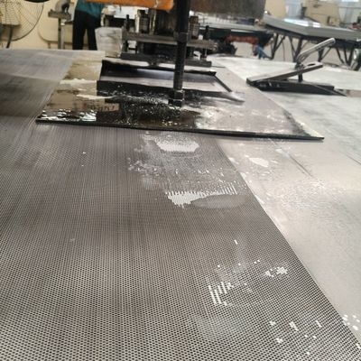 1 4 Thick 10*10mm Hole Perforated Metal Plate For Facades 3000mm Length
