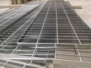 Plain Bar Industrial Steel Grating , Steel Floor Panels Polishing Treatment