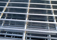 Galvanised Steel Grating For Metal Grate Flooring Round Steel Cross Bar