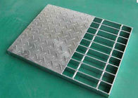15-W-4 Compound Steel Grating / Stainless Steel Mesh Grate With Checker Plate
