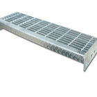 Screw Fixation Stainless 25x5 Bar Grating Treads For Industrial Steps