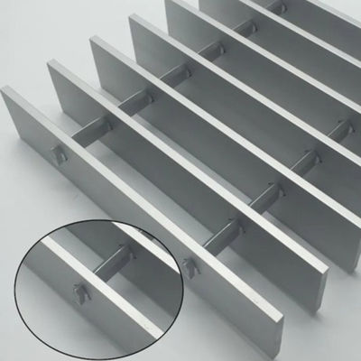 Platform Flooring Walkway Aluminum Bar Grating Iso 9011 Certified 50x50mm