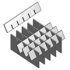 Semi Inset Welded Hot Dipped Galvanized Platform Steel Grating Smooth Surface