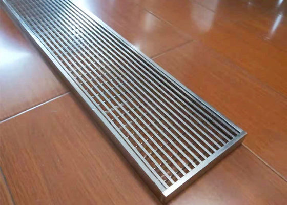 SS 304 Steel bar Grating  Shower  Bathroom Floor Linear Drainanage cover grating