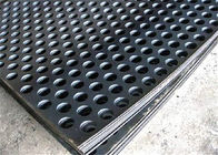 Mild Steel Material No Finish Perforated Mesh Plate 12.7mm Staggered Centers