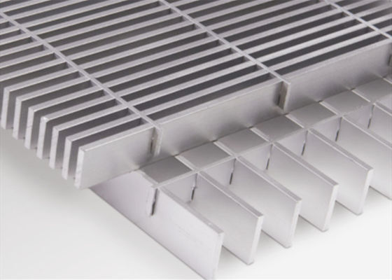 Platform Flooring Walkway Aluminum Bar Grating Iso 9011 Certified 50x50mm