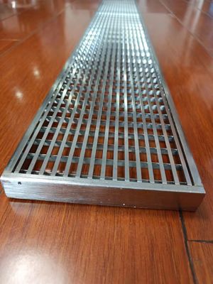 Channel Drainage Trench Cover Stainless Steel Grating 3mm Thick