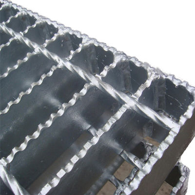 Customizable Construction Sites serrated steel bar grating Resistant Corrosion