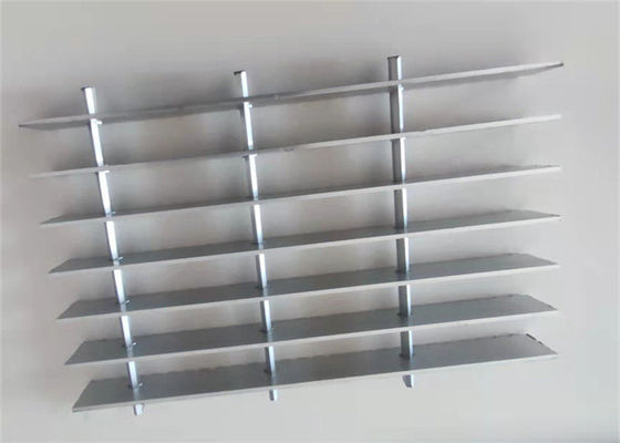 6061 Material Aluminum I Bar Grating Powder Coating Roof Top Solar Walkway