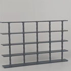 Low Carbon Steel Metal Bar Grating Black Spray Paint Open End Serrated