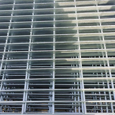 Industrial Walkway Galvanised Steel Grating Press Locked Untreated Bar