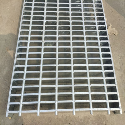 Hot Dip Steel Grating Galvanized Platform Load Bearing Machine Pressure Welded