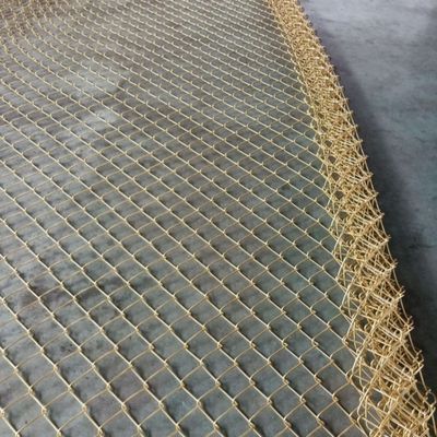 Hot Dip Galvanized Zinc Coated 15m Roll  Wire Diamond Mesh Farm Chain Link Fence