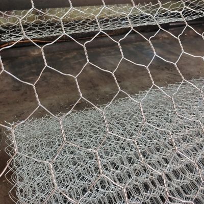 120x150mm Galvanized Wire Double Twisted Hexagonal Wire Mesh Rock Baskets