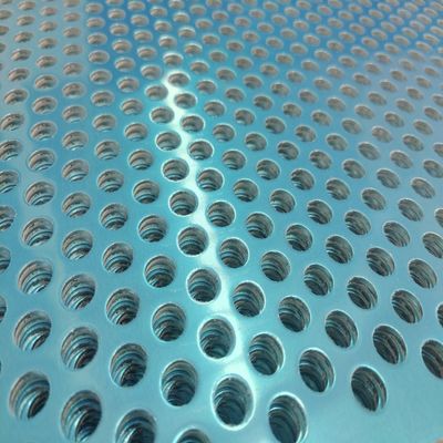 Hexagonal Hole Perforated Metal Plate Anti slip Panel with Round / Oblong Holes