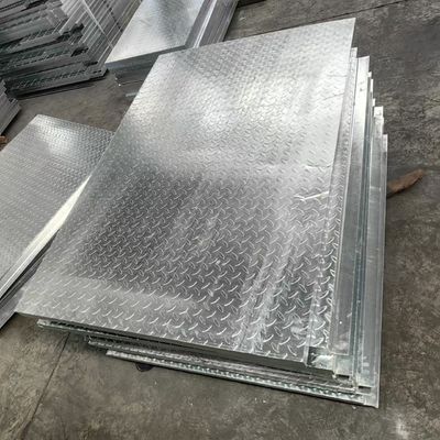 30mm Pitch Stainless Steel Flat Steel Grating With Galvanized Surface Aluminium Checkered Plates