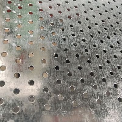 Square Perforated Galvanized Metal Plate With Holes And Anti Slip Design