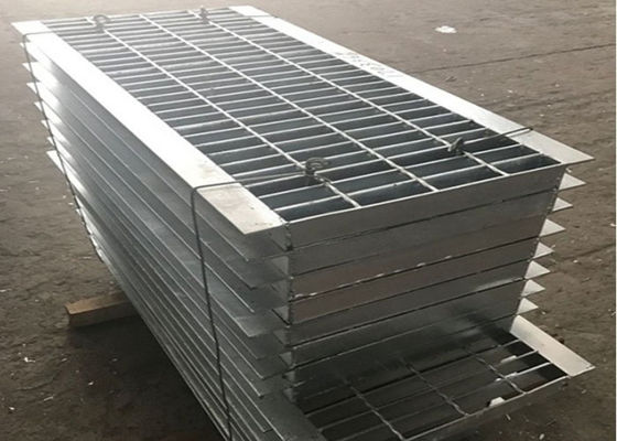 Hot Dipped Galvanized Steel Channel Drain Grate Cover With Angle, Industry Steel Grating