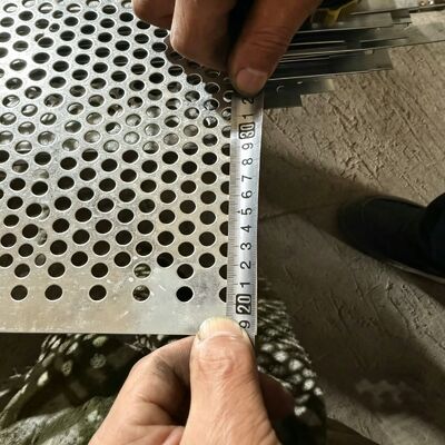 Multi Functional Perforated Metal Plate Designed for Ventilation Sound Insulation and Anti Slip Applications with Custom Hole Patterns